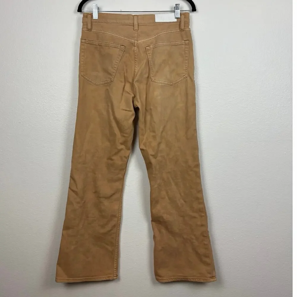 Re/Done 70s Crop Boot Jeans Desert Sand 27 - Picture 3 of 9